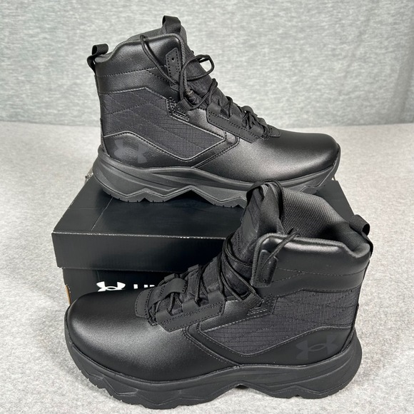 Under Armour Mens Stellar G2 6" Tactical Boots Mens Size 8.5 Black Leather NEW - Picture 1 of 6